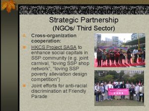 Crosssector Collaboration and Strategic Partnership NGOs Third Sector