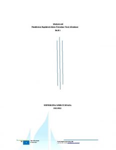 MAKALAH Pendekatan Regulatori dalam Formulasi Teori Akuntansi BAB