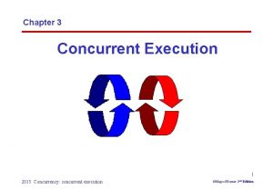 Chapter 3 Concurrent Execution 1 2015 Concurrency concurrent