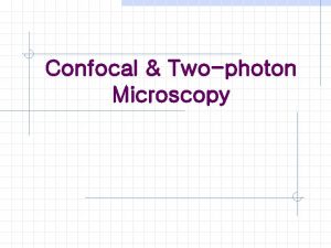 Confocal Twophoton Microscopy Contents 1 TwoPhoton Microscopy 2 Confocal Twophoton Microscopy Contents 1 TwoPhoton Microscopy 2