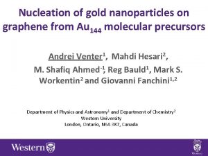 Nucleation of gold nanoparticles on graphene from Au