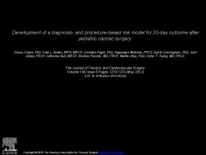 Development of a diagnosis and procedurebased risk model