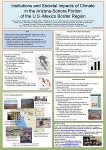 Institutions and Societal Impacts of Climate in the