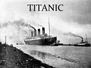 TITANIC Titanic je putniki brod koji je 14