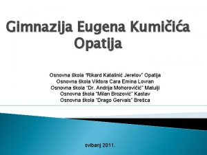 Gimnazija eugena kumičića