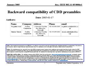 January 2005 doc IEEE 802 11 050006 r