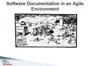 Software Documentation in an Agile Environment NERD Summit