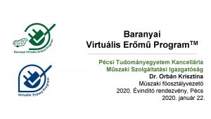 Baranyai TM Virtulis Erm Program Pcsi Tudomnyegyetem Kancellria