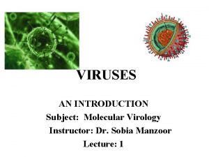 Introduction to medical virology