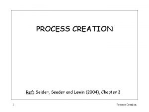 PROCESS CREATION Ref Seider Seader and Lewin 2004