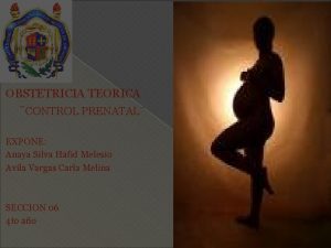 OBSTETRICIA TEORICA CONTROL PRENATAL EXPONE Anaya Silva Hafid