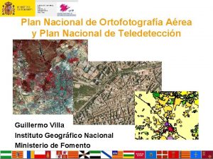 Plan Nacional de Ortofotografa Area y Plan Nacional