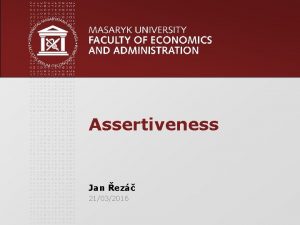 Assertive examples