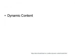 Dynamic Content https store theartofservice comthedynamiccontenttoolkit html Computer