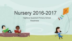 Nursery 2016 2017 Highbury Quadrant Primary School Readiness