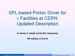 SPLbased Proton Driver for Facilities at CERN Updated