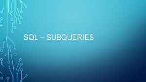 SQL SUBQUERIES Chinook Dataset chinookdatabase codeplex com It