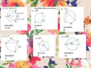 Section 10 5 Notes Tangents Learning Targets Students