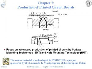 Chapter 7 Production of Printed Circuit Boards Focus