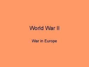 World War II War in Europe Scandinavia Germans