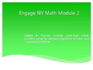 Engage NY Math Module 2 Lesson 9 Fluently