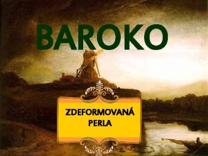 Baroko perla Baroko perla