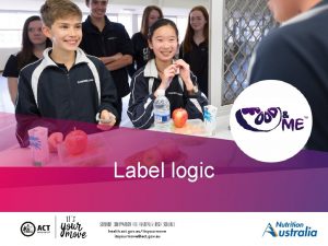 Label logic Whats on a label Class activity