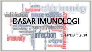 DASAR IMUNOLOGI 11 JANUARI 2018 DEFINISI Imunologi berasal
