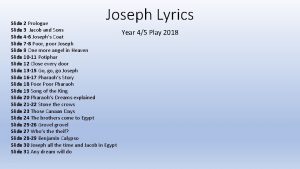 Jacob and sons lyrics