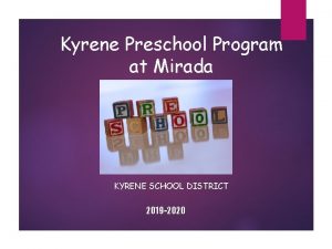Kyrene school district preschool