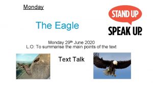 Monday The Eagle Monday 29 th June 2020