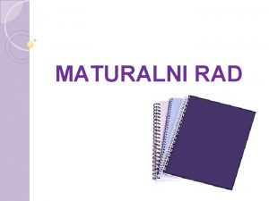 Maturalni rad