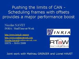 Pushing the limits of CAN Scheduling frames with