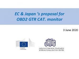 EC Japan s proposal for OBD 2 GTR