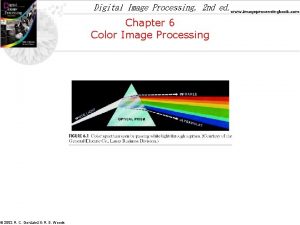 Digital Image Processing 2 nd ed www imageprocessingbook