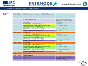 Click to edit Master title style FAIRMODE Norkoping