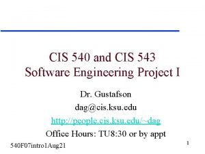 CIS 540 and CIS 543 Software Engineering Project