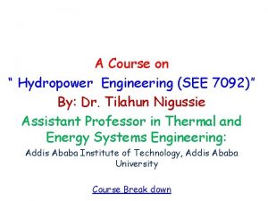 Hydropower engineering courses