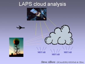 LAPS cloud analysis METAR Steve Albers METAR NOAAESRLGSDFAB