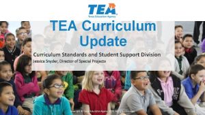 Tea curriculum framework Tea curriculum framework