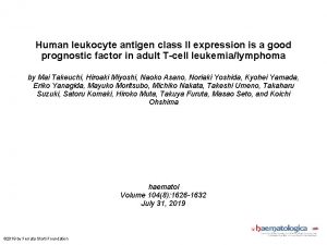 Human leukocyte antigen class II expression is a