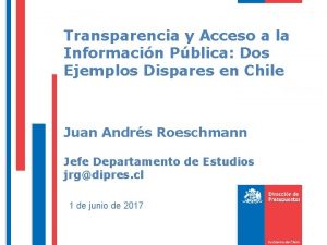 Transparencia y Acceso a la Informacin Pblica Dos