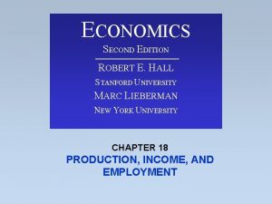 ECONOMICS SECOND EDITION ROBERT E HALL STANFORD UNIVERSITY