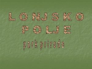 Parkom prirode Lonjsko polje proglaeno je 06 03