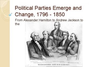 Political Parties Emerge and Change 1796 1850 From