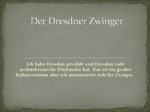 Swinger dresden