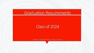 Forsyth county graduation requirements