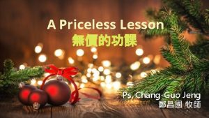 A Priceless Lesson Ps ChangGuo Jeng 6 70