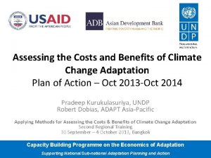 Assessing the Costs and Benefits of Climate Change