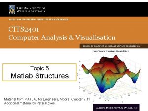 FACULTY OF ENGINEERING COMPUTING AND MATHEMATICS CITS 2401